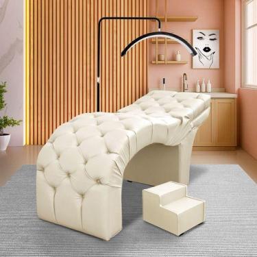 Imagem de Maca Estética Luxo Reclinável Em Capitonê Profissional para Spa, Cílio