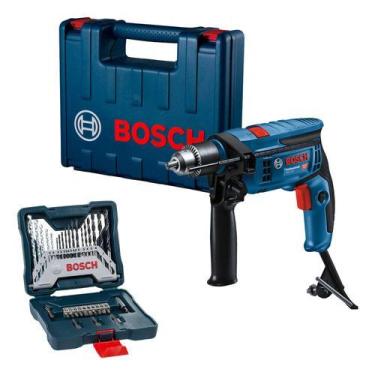 Imagem de Kit Furadeira Impacto Bosch Gsb 13 Re 750w Com 33 Peças 220v