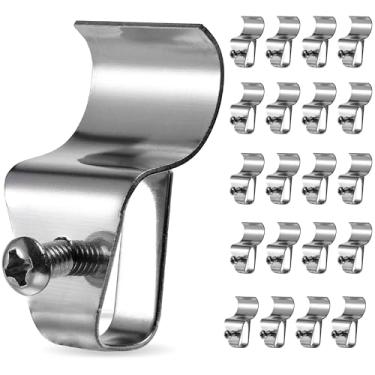 Imagem de (Pacote com 20) clipes de revestimento de vinil, ganchos sem furos necessários parafusos de tapume cabide para montagem de câmera de segurança doméstica