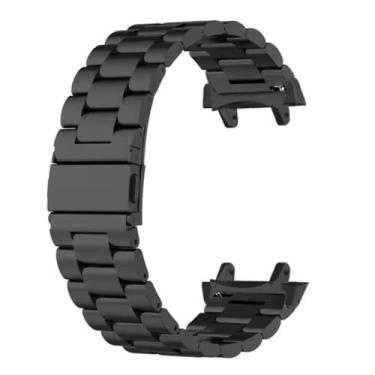 Imagem de Pulseira Poolsy Aço Inox Compatível Amazfit T-rex 3 A2323, Preta