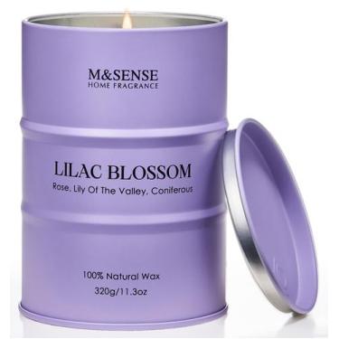 Imagem de Vela perfumada M&SENSE Lilac Blossom Soy 320g 70h Burning