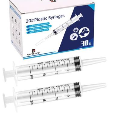 Imagem de Seringa de plástico gufastore 20mL para laboratórios científicos x30