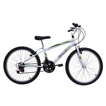 Imagem de Bicicleta Aro 24 Masculina Infantil 18 Marchas Said-x Branca