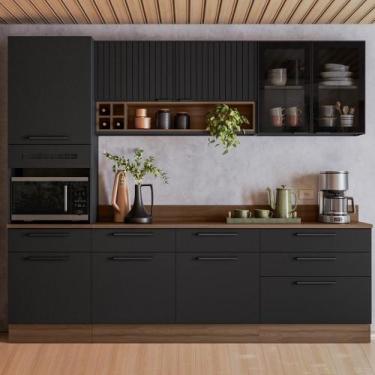 Imagem de Cozinha Modulada em Aço 5 Peças 7 Portas 6 Gavetas Paneleiro Forno Rod