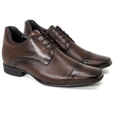 Imagem de Sapato Masculino Rafarillo Alth Aumenta 7cm Altura, Mogno, 39