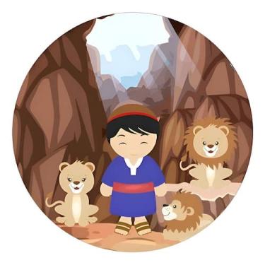 Imagem de Capas Painel Mini Redondo Mesa Religioso Infantil Decoração - NoBrand,