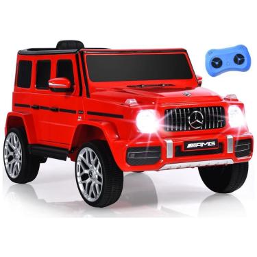 Imagem de Carro Elétrico Infantil Mercedes Benz G63 INFANS a Bateria 12V e 1 Assento com 2 Velocidades e Luzes LED, Vermelho