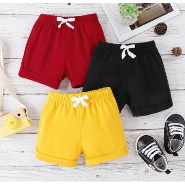 Imagem de Bermuda De Bebê Moletom Moletinho Kit Com 3 Peças - KADU MODAS , Verme
