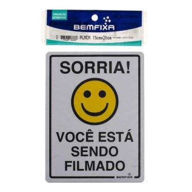 Imagem de  6688 placa sorria v.e.s.filmado 15x20 - bemfixa