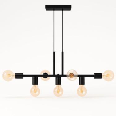 Imagem de Pendente Rubis Aluminio Teto E27 7 Luzes Lumini Lab