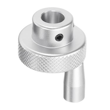 Imagem de Volante de liga de alumínio 30 mm OD 10 mm furo torno roda manual com alça rotativa, alça de máquina de trituração de alumínio com chave inglesa e 2 peças de parafusos para torno de fresadora, tom