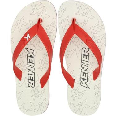Imagem de Sandália de Dedo Kenner Summer Institucional Masculina, 41, Vermelho