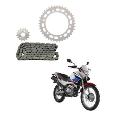 Imagem de Kit Relação Tração Transmissão Com Retentor Nx Falcon 400 99 2000 2001