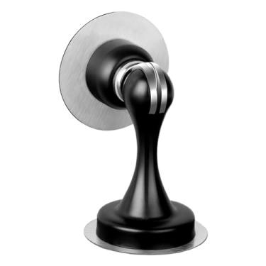 Imagem de Parafusos de Porta Magnéticos Portinhola Aço Inoxidável para Parede e Chão Sem Furaduras Suporte Protetor com Peça Adesiva Magnetismo Amortecedor Choque Mola Redução Ruído Fechamento Suave Duas Maneir