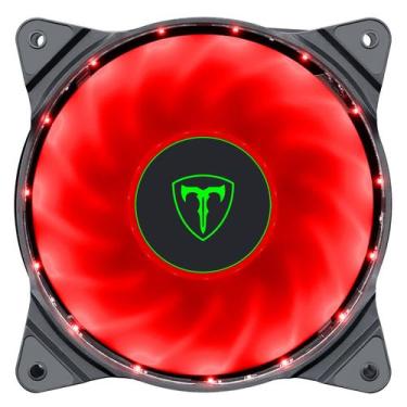 Imagem de Cooler fan led 120mm vermelho t-dagger ventoinha pc gamer