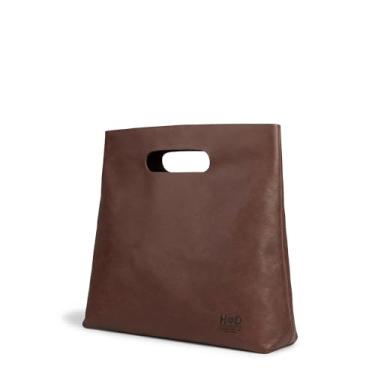 Imagem de Esconder e beber, bolsa minimalista feita à mão de couro de flor integral e pele de carneiro - acessório de moda feminina, bolsa estilo vintage, bolsa versátil para uso diário, viagens, compras (marrom Bourbon)