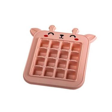 Imagem de Forma de Gelo Divertida Infantil Girafa Rosa 16 cavidades