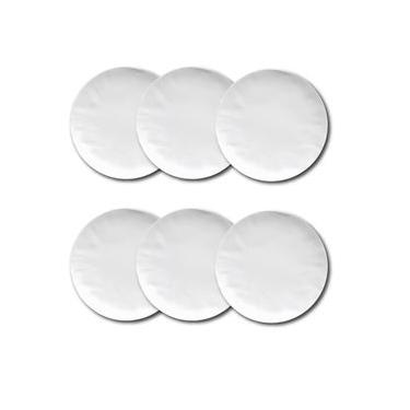 Imagem de Conjunto de Pratos de Sobremesa Germer Orgânico em Porcelana 20,5 cm – 6 Peças