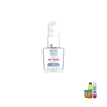 Imagem de Kit Blue Shock Tazin Cosméticos, Pré Treino + Ativador de Cachos + Kit Confiança, Loção, 0.3kg, 50x50x50cm, Adulto Unissex, Hidratação e Definição, Pele Normal