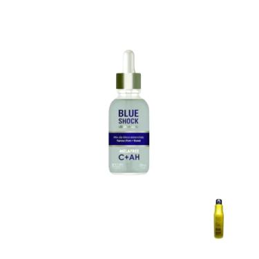 Imagem de Genérico Sérum Facial com Yarrow e Romã, Kit Blue Shock, Pele Normal, Antienvelhecimento, Hidratação Intensa, Rosto, Linha Ouro Premium, Loção, Unissex