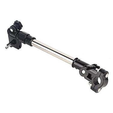 Imagem de Cryfokt Suporte de Guarda-chuva Ajustável Com Haste Telescópica, Aço Inoxidável Durável e Material ABS, Suporte para Guiador para Ajuste de ângulo Flexível, Adequado para Bicicletas, Cadeiras de Rodas e Carrinhos