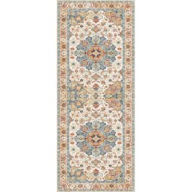 Imagem de HGTRH Tapete de corredor longo tapete cozinha lavável tapete corredor antiderrapante tapetes de área para corredor, salão, quarto, cozinha, lavandaria entrada tapetes de corredor G 100 x 220 cm