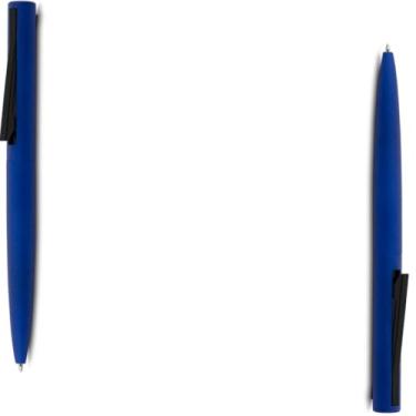 Imagem de Caneta Esferográfica Retrátil com Grip Antiderrapante, Tinta Azul, Plástico, 1 e 2 Unidades, Corpo Cilíndrico, Uso Executivo (Kit 2 Azul)