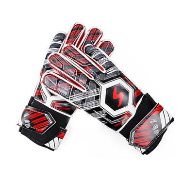 Imagem de Luvas de Futebol Juvenis com Acolchoamento Flexível Impact - -Derrubada Respirável Lineman Goleiro para Meninos Homens