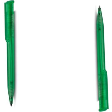 Imagem de Caneta Esferográfica de Papel Reciclado com Detalhes em PLA Biodegradável, Kit com 1 e 2 Unidades, Escrita Azul (Kit 2 Verde)