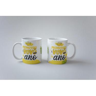 Imagem de Caneca Promovida a Vovó do Ano Porcelana Personalizada 325ml (Avô)