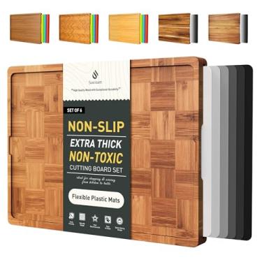 Imagem de Tábua de cortar madeira, tábua de corte dupla face, tábua de servir, cozinha, essencial, casa, aquecimento, anfitriã, presente bandeja de servir para Natal, casamento, aniversário, aniversário