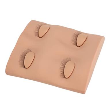 Imagem de Generic Cabeça Realista do Manequim Prática Extensão Dos Cílios Postiços para o Treinamento Composição, Silicone Macio Reusável do Pvc para o Enxerto Novato, 1pc (#2)