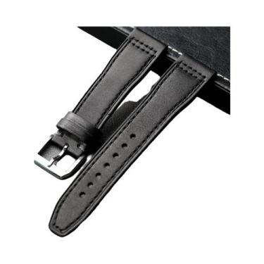 Imagem de Pulseira De Couro Masculina Marrom E Preta Macia Feita À Mão Em Couro 