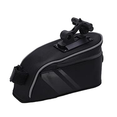 Imagem de CUOFYUNL Bolsa para quadro de bicicleta C24 Bolsa traseira reflexiva antirespingos para estrada de montanha