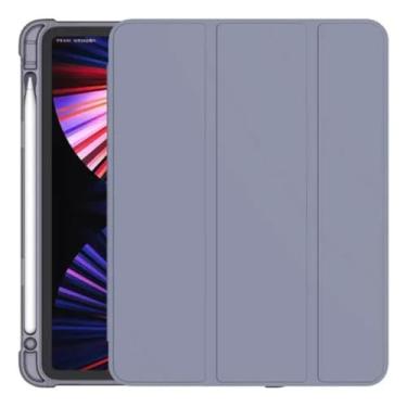 Imagem de Capa Para iPad 9ª 8ª 7ª Geração iPad 10.2" Smart Case Slim Com Suporte Para Caneta Proteção Total Anti Impacto Tampa Magnética Fundo Transparente (Lavanda) Fundo Transparente