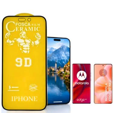 Imagem de Película Cerâmica Fosca 9D MOTO EDGE 40 /EDGE 40 NEO,Proteção Total,Anti-Risco e Não Fica Com Marca De Dedo Na Tela