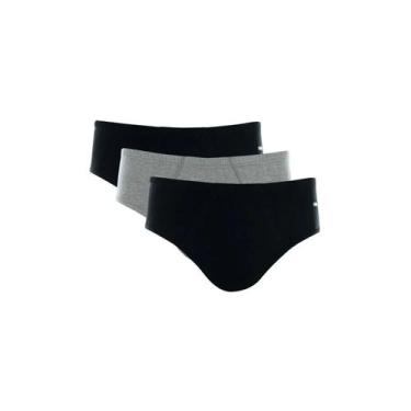 Imagem de Kit/3 Cueca Slip Mash 010.20 Masculina Basica Algodão T. P/GG, G, Pt02
