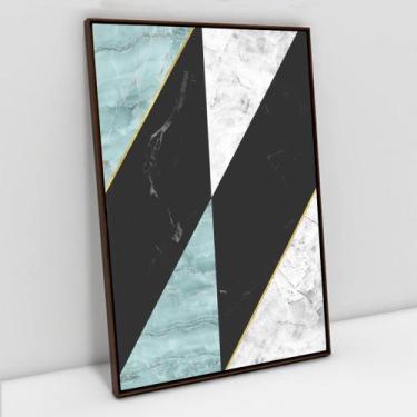 Imagem de Quadro Decorativo Geométrico Mármore Delux em tela Canvas - TaColado, 