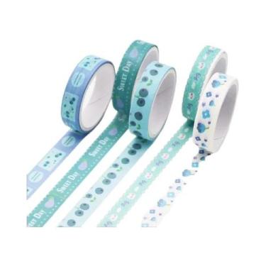 Imagem de Conjunto De Fitas Washi Kawaii 5 Peças, Adesivos Japoneses E Coreanos 