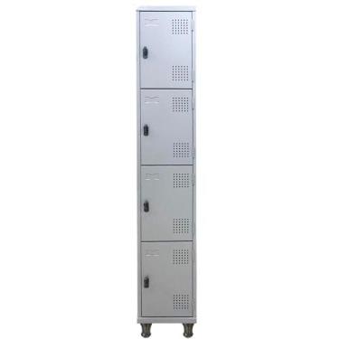 Imagem de Armário Roupeiro De Aço Guarda-Volume Locker Vestiário 02/04 Portas Pe