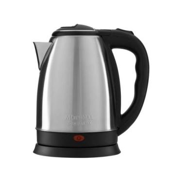 Imagem de Chaleira Eletrica Mondial 2Litros 79520 02 Preto Inox 127V, Preto e In