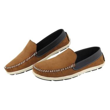 Imagem de Mocassim Masculino Costura Manual Confortável Leve Casual - Walk Boots