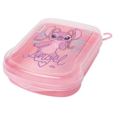 Imagem de Sanduicheira de Plástico Angel Disney Stitch Plasútil Lanche Escolar I