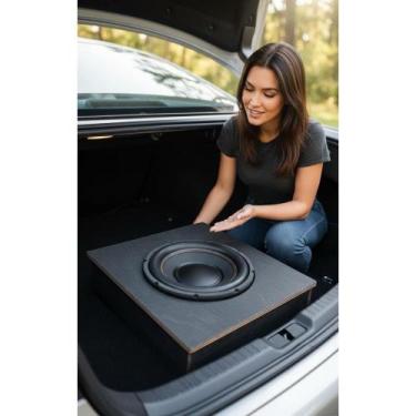 Imagem de Subwoofer 10" 350W RMS Automotivo Grave Intenso Preto - Congratulation