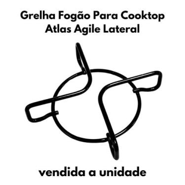 Imagem de Grelha Fogão Para Cooktop Atlas Agile Lateral Unidade