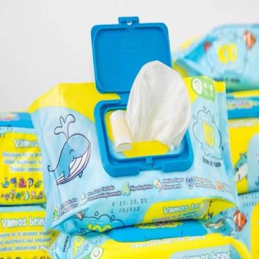 Imagem de Toalhas Umedecidas Sem Álcool Baby Club Com 100 Un