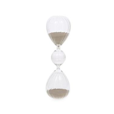 Imagem de Ampulheta Decorativa em Vidro Areia Bege 36 cm 60 min- Mart