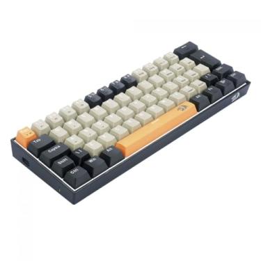 Imagem de TECLADO GAMER REDRAGON LAKSHMI LARANJA+CINZA+ PRETO COM SWITCH MARROM