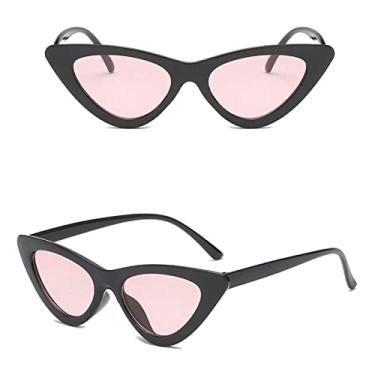 Imagem de Óculos de sol femininos moda retrô triângulo sexy óculos de sol masculinos tendência streetwear cateye óculos uv400 óculos de sol de condução, 06, china