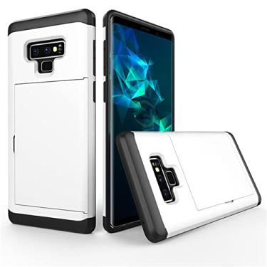 Imagem de Capa de telefone comercial para Samsung Galaxy Note 9 8 S22 Ultra S21 S20 S9 S8 Plus Slots de cartão para Samsung S7 S6 S22 Funda, Branco, para Galaxy S6 Edge Plus
